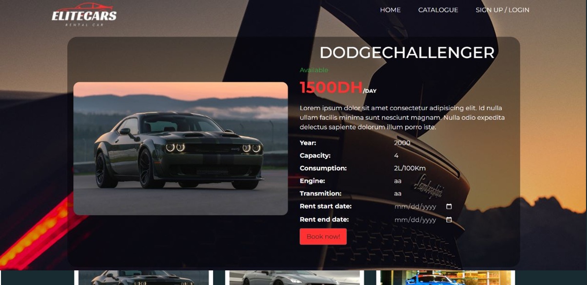 Car Rental Management Website - Image 1